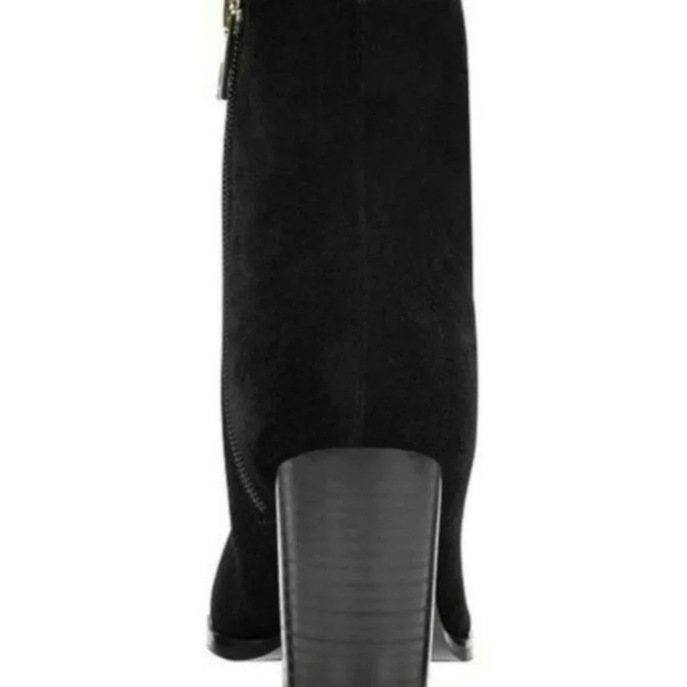 Marc Fisher LTD Giana Black Suede Booties - Picture 4 of 8